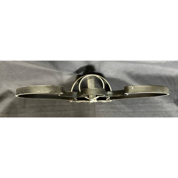 Welded Iron Angel Sculpture Candle Holder 12-1/2” Tall Very Good Condition - Picture 6 of 6